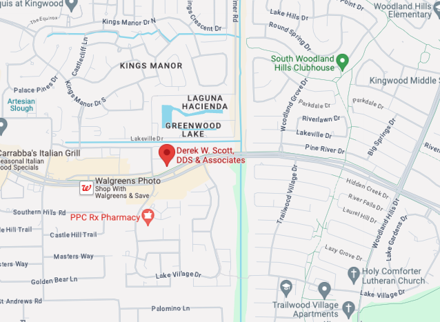 Map of where Derek W. Scott, DDS & Associates is located